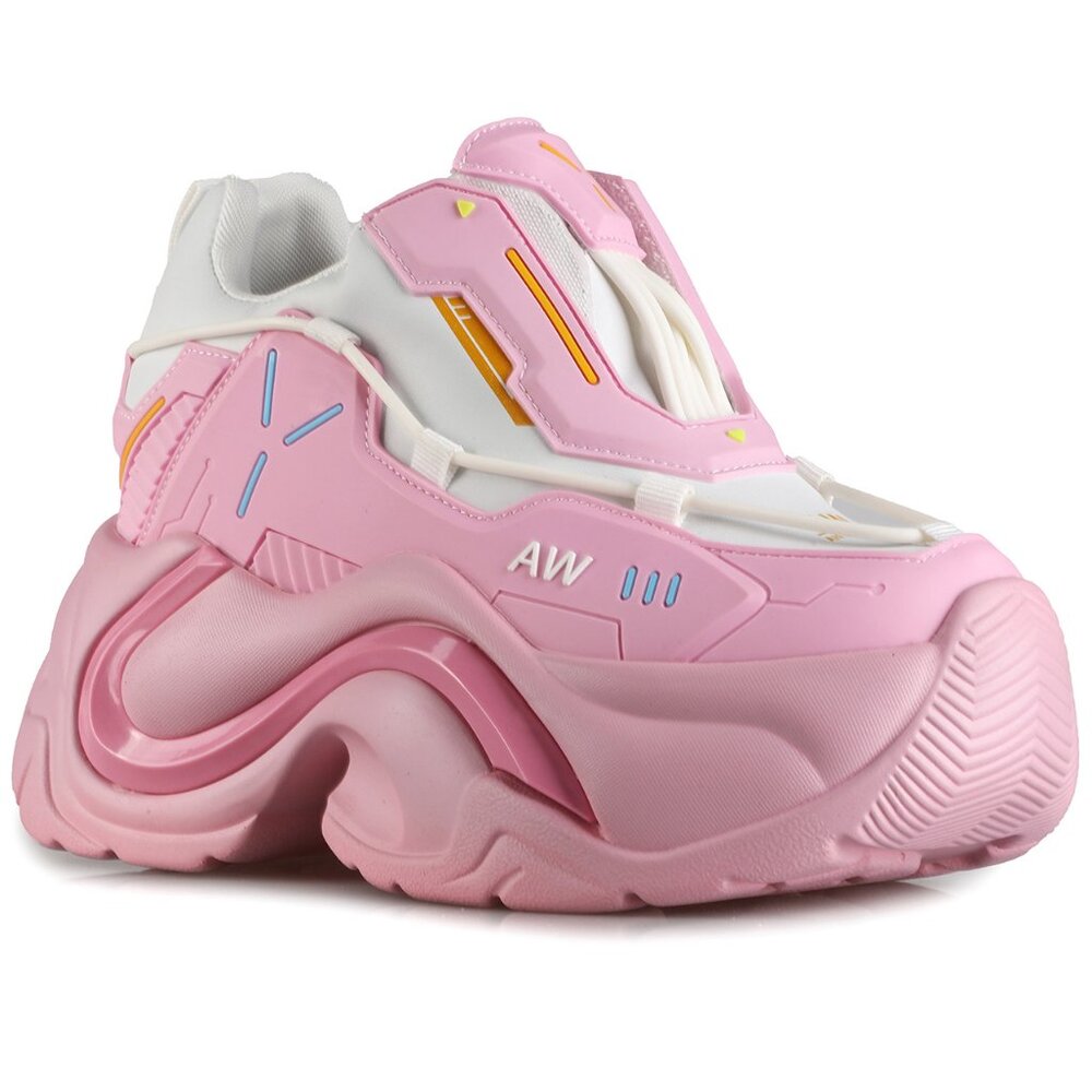 JUPITER 03 Pink Nova Pink Platform Sneakers